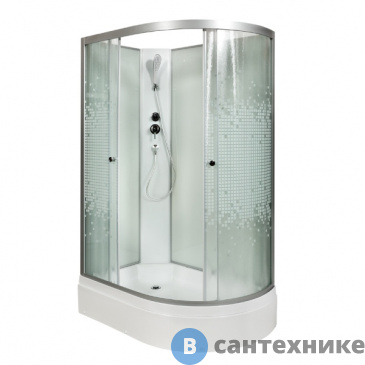 картинка Душевая кабина Deto L 720 L N без крыши (120х80х200 см)