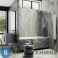 картинка Шторка для ванны в профиле MaybahGlass 1400*400 Стекло 8 мм Бесцветное (MGV-62-1ш)