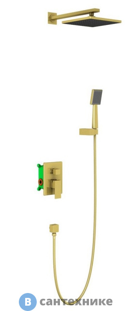 Верхный душ Timo SX-2069/17SM золото матовое