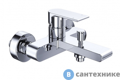 картинка Смеситель AZARIO DELANO для ванны с коротким изливом, хром (AZ-15840511)