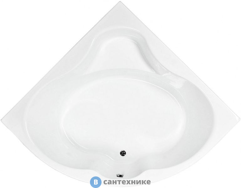 Акриловая ванна Aquanet Santiago 160x160 (с каркасом) /205545/, без сифона