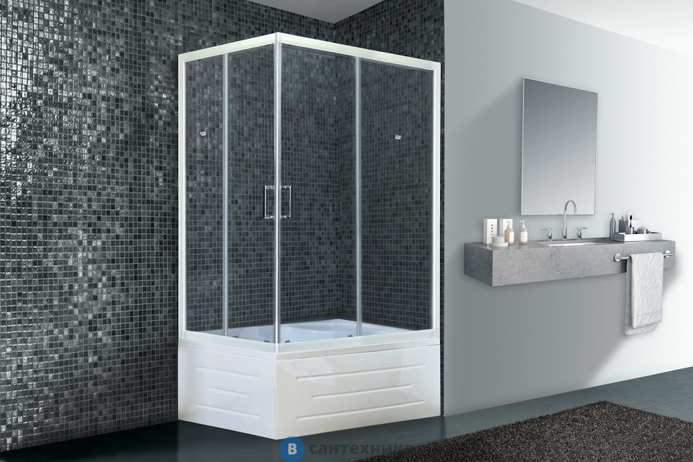 Душевой уголок Royal Bath RB 8100BP-T 1000x800x2000 R (прозрачное) (RB8100BP-T-R)