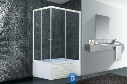 картинка Душевой уголок Royal Bath RB 8100BP-T 1000x800x2000 R (прозрачное) (RB8100BP-T-R)