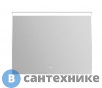 Зеркало BelBagno SPC-UNO-900-800-TCH в алюминиевой раме с подсветкой, с сенсорным выключателем, 900x50x800