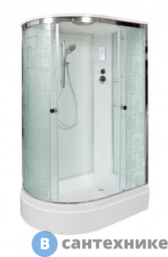 картинка Душевая кабина Deto ЕМ2712 R с электрикой (эл.) (120х80х220 см)