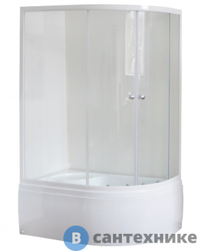 картинка Душевой уголок Royal Bath RB 8120BK-T 1200x800x2000 L (прозрачное) (RB8120BK-T-L)