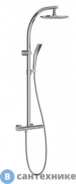 картинка Душевая стойка Jacob Delafon TALAN E11717RU-CP с термостат. смесителем (хром)