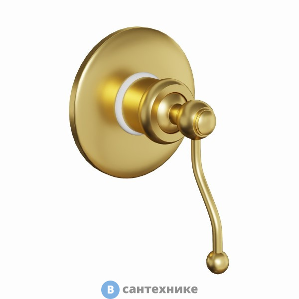 Смеситель Paini Duomo 88PJ690 для душа встраиваемый, матовое золото PVD