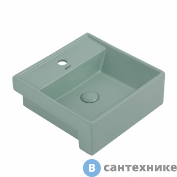 картинка Раковина ABBER Rechteck AC2208MCG светло-зеленая матовая накладная