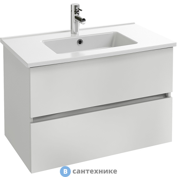 Тумба под раковину Jacob Delafon Tolbiac 80 EB2382-J5 2 ящика, белый лак