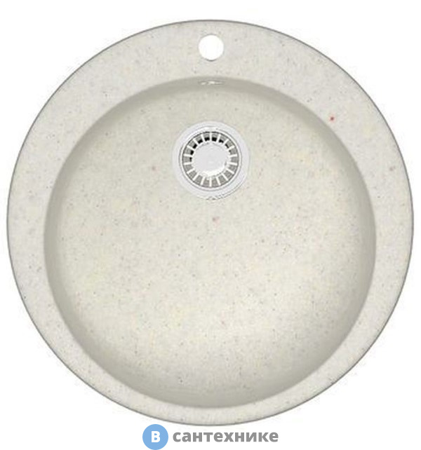 Кухонная мойка AZARIO Vital (507x507x200) хлопок, сифон + герметик (CS00079704)