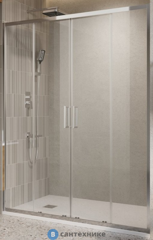 Душевая дверь BelBagno LUCE-BF-2-150-C-Cr