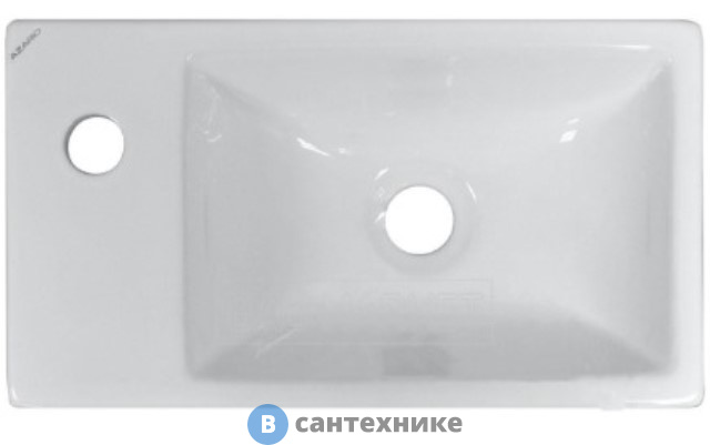 Раковина AZARIO TERMOLI L мебельная 430х235х110 (AZ-TERMOLI-43L)