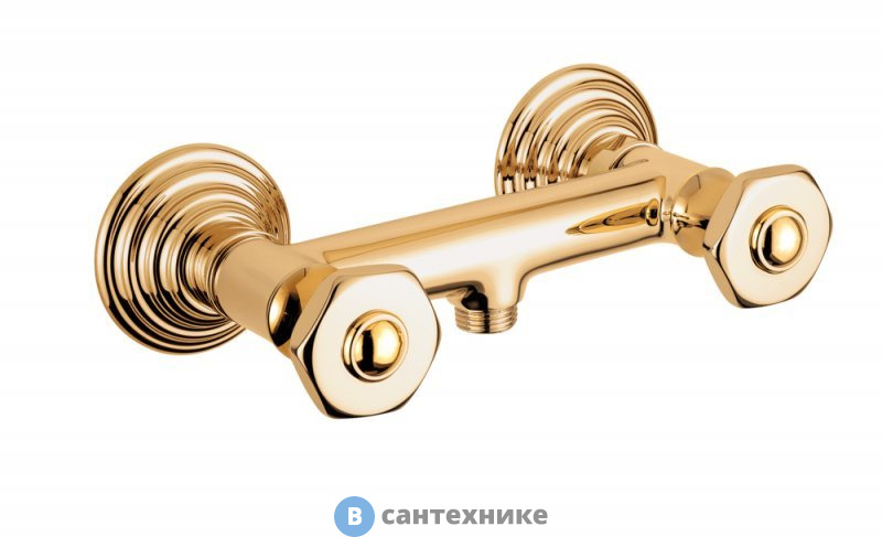 Смеситель Cezares APHRODITE-DS-03/24-S1 для душа, золото, ручки Золото