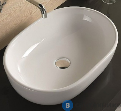 картинка Раковина Art & MAX накладная AM-5006, белый, 590х405х145