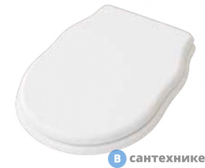 картинка Сиденье Artceram HERMITAGE для унитаза цвет белый, с микролифтом шарниры хром (HEA005 01 71)