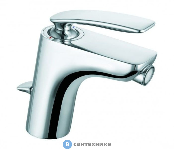 Однорычажный смеситель Kludi BALANCE 522160575 для биде, с донным клапаном