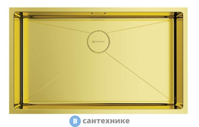 Кухонная мойка OMOIKIRI Taki 74-U/IF-LG нерж.сталь/светлое золото (4993499)