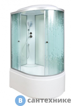 картинка Душевая кабина Deto L 920 L с электрикой (120х80х215 см)