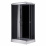 Душевая кабина Loranto CS-5180-13L G, 100*80*215 низкая, серая, прямоугольная, стекло 4 мм, поддон 13 см