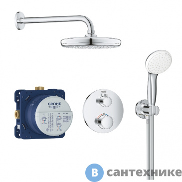 картинка Верхний душ Grohe 34727000 Grohtherm (набор)