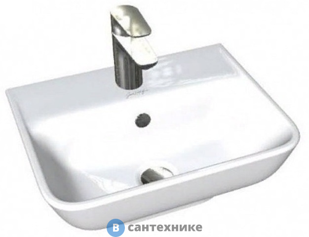 Раковина подвесная Jacob Delafon STRUKTURA EGH112-00 с отв. д/смесителя, с переливом /45x35/ (белый)