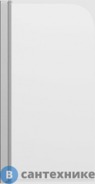 картинка Шторка на ванну DIWO Псков 75х140 профиль хром глянцевый (571173)