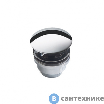картинка Донный клапан ArtCeram для раковин универсальный, Click-Clack, хром (ACA032)
