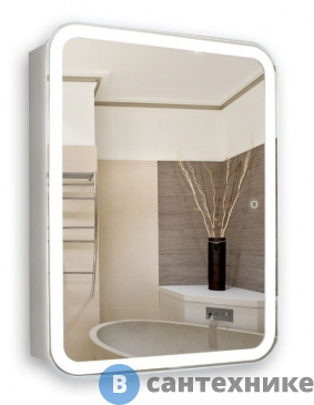 картинка Зеркало-шкаф AZARIO Фиджи flip 60 (универсальное) (LED-00002472)