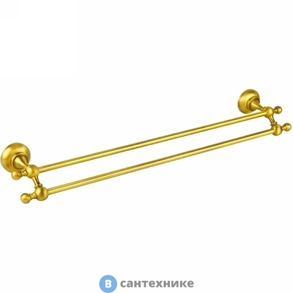 Полотенцедержатель Cezares APHRODITE-TD07-03/24-M двойной, золото