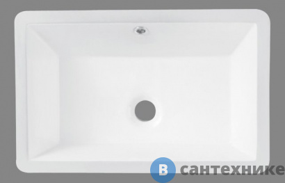 картинка Раковина BelBagno BB1009 керамическая, встраиваемая снизу