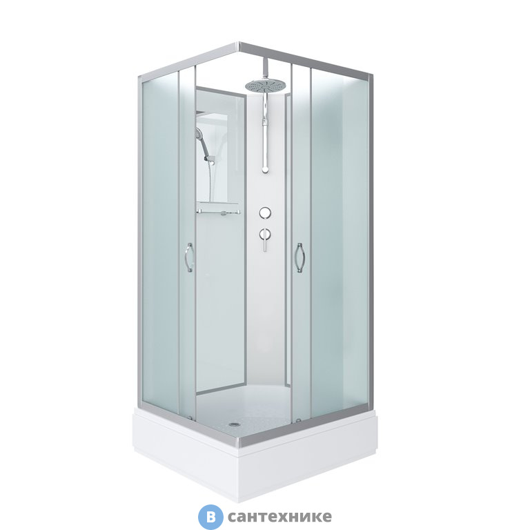 Душевая кабина Niagara NG-33984-14QBKT (900х800х2000) средний поддон (26см) стекло матовое