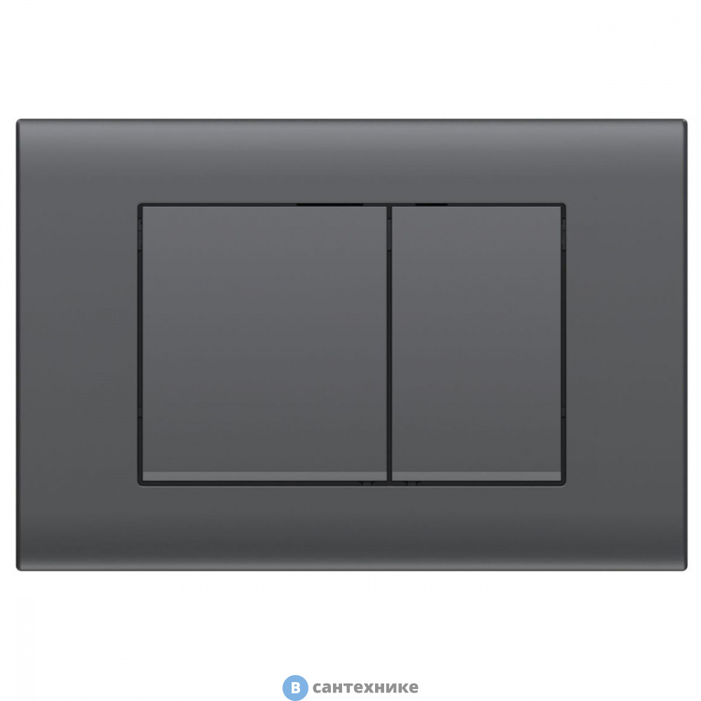 Кнопка смыва Vincea VFP-001GM, вороненая сталь