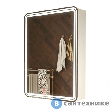 картинка Зеркало-шкаф AZARIO Adriana 1Л с подсветкой 600*800 (CS00066642)