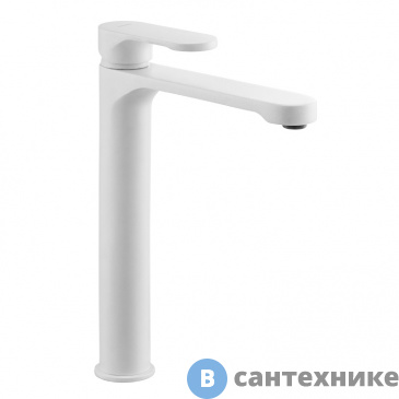 картинка Смеситель AZARIO VIANO AZ-158345526 для раковины высокий, белый матовый