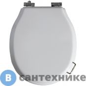 Сиденье SIMAS Lante для унитаза с ручкой, белый/хром (LA002bi/cr)