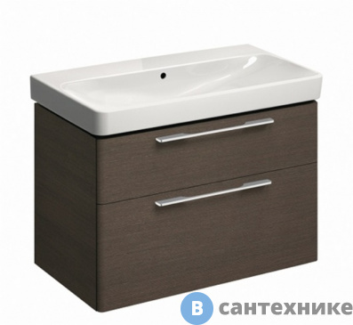 картинка Тумба под раковину Keramag SMYLE 805092000 /86,8х62,5х46,1/ (дуб)