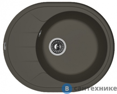 картинка Кухонная мойка FLORENTINA Родос 620, антрацит FSm (20.245.B0620.302)