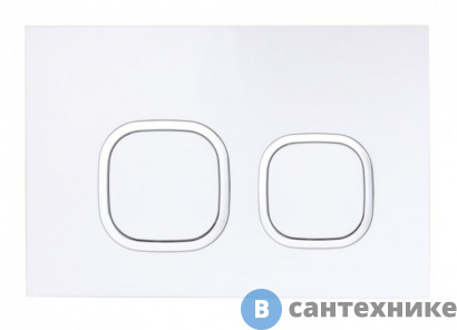 картинка Клавиша смыва ESBANO LPS-10GW глянцевый белый