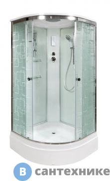 картинка Душевая кабина Deto ЕМ2790 с электрикой (эл.) (90х90х220 см)
