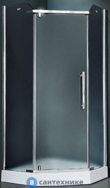 Душевой уголок Royal Bath RB 90TR-C-CH 90х90х185 (рифленое) (RB90TR-C-CH) без поддона