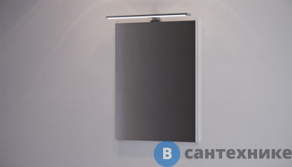картинка Зеркало Velvex Klaufs 60 с LED светильником (zkKLA.60-14)