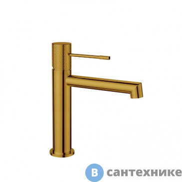 картинка Смеситель Vincea Desire VBF-1D1BG для раковины, однорычажный, брашированное золото