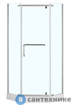 картинка Душевой уголок Loranto CS-816S B 100*100*200 с низким поддоном 13 см,  профиль "сатин"