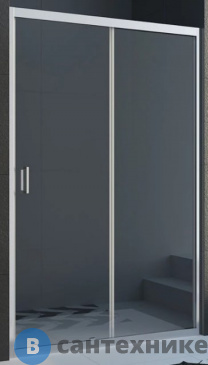 картинка Душевая дверь Veconi VN-46 VN46-130-01-C5 стекло прозрачное/6 мм