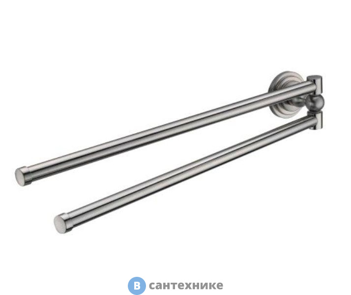 Держатель полотенец WasserKRAFT Ammer K-7031 рога металл, покрытие "матовый хром"