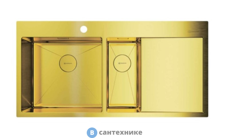 Кухонная мойка OMOIKIRI Akisame 100-2-LG-L (4973089)