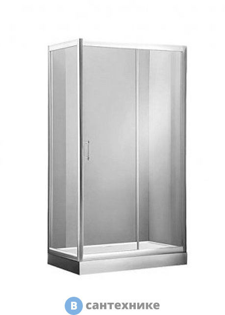 Душевая шторка Aquanet NAA1131 Alfa (800х1500х2000) стекло прозрачное хром (168419)