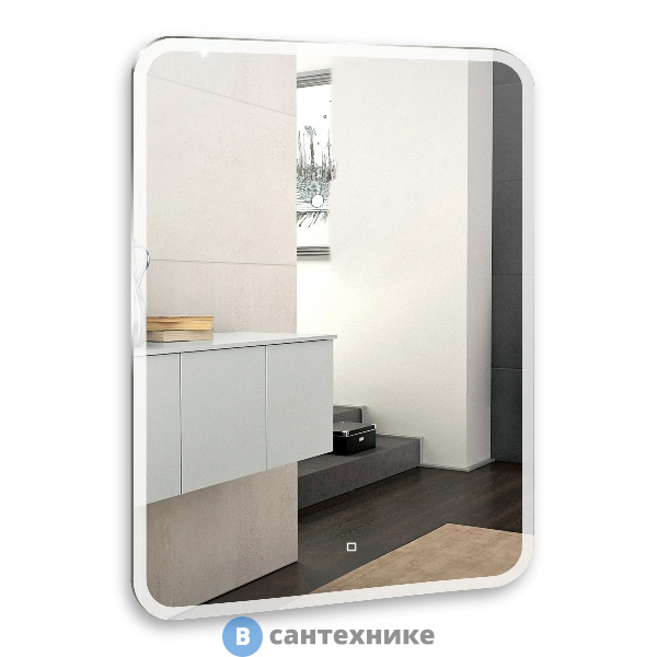 Зеркало AZARIO Стив 800*1000 сенсор. выкл. (ФР-00001800)