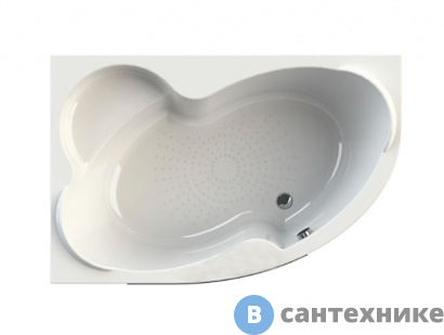 картинка Акриловая ванна Vannesa Ирма 160х105 каркас, левая (2-01-0-1-1-229), без сифона